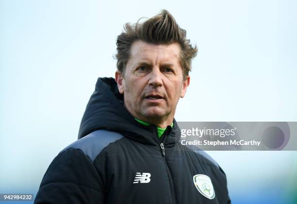 Dublin , Ireland - 6 April 2018; Republic of Ireland head coach Colin Bell during the 2019 FIFA Women's World Cup Qualifier match between Republic of...