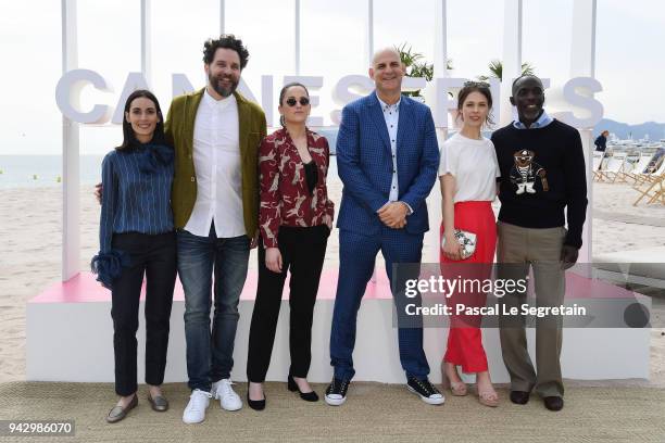 Jury Members Melisa Sozen,Cristobal Tapia De Veer,Audrey Fouche, Harlan Coben, Paula Beer and Michael Kenneth Williams attend the Official...