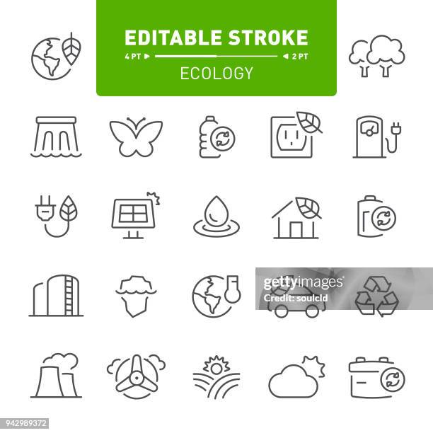 ecology icons - plug socket stock illustrations