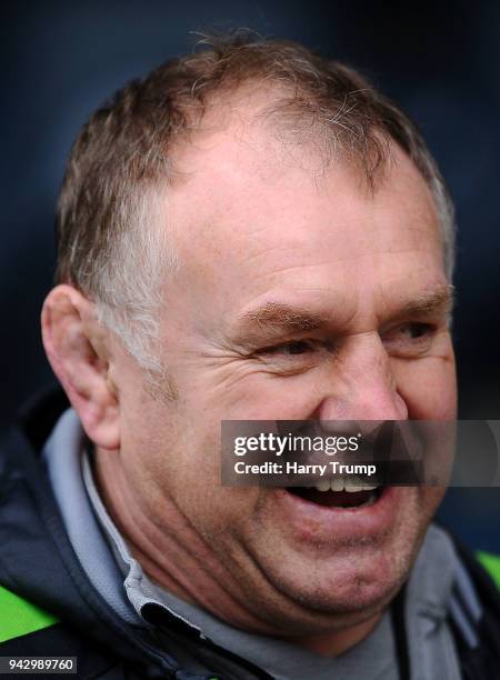 Dean Richards, Director of Rugby of Newcastle Falcons during the Aviva Premiership match between Worcester Warriors and Newcastle Falcons at Sixways...