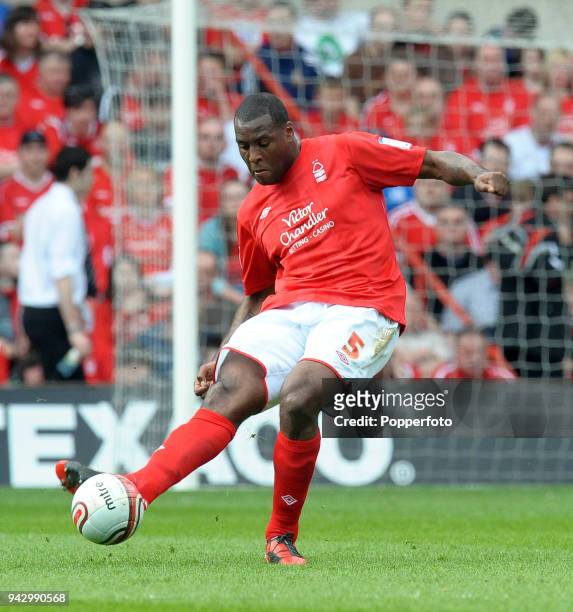 Wes Morgan of Nottingham Forest in action during the npower Championship match between Nottingham Forest and Reading at the City Ground on April 9,...