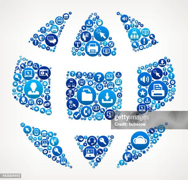 globe computer tech support - computer engineer thinking stock illustrations