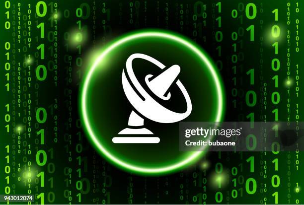 sound dish binary code vector pattern background - 3d illustration rendering of binary code pattern stock illustrations