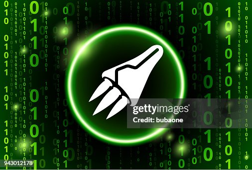 Rocket Binary Code Vector Pattern Background Rocket Binary Code Vector Pattern Background