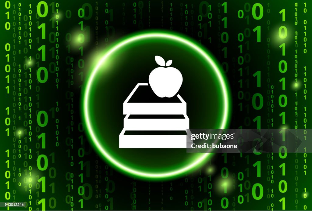 Apple Books Binary Code Vector Pattern Background High-Res Vector ...