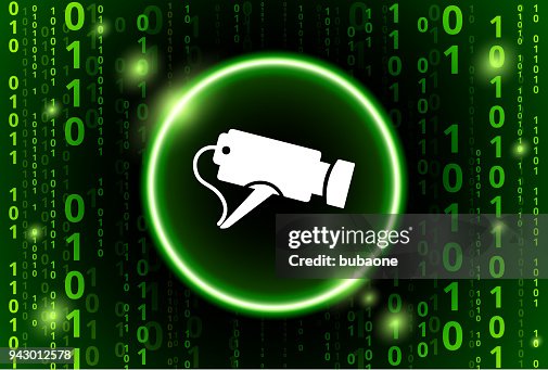 Security Camera Binary Code Vector Pattern Background Security Camera Binary Code Vector Pattern Background