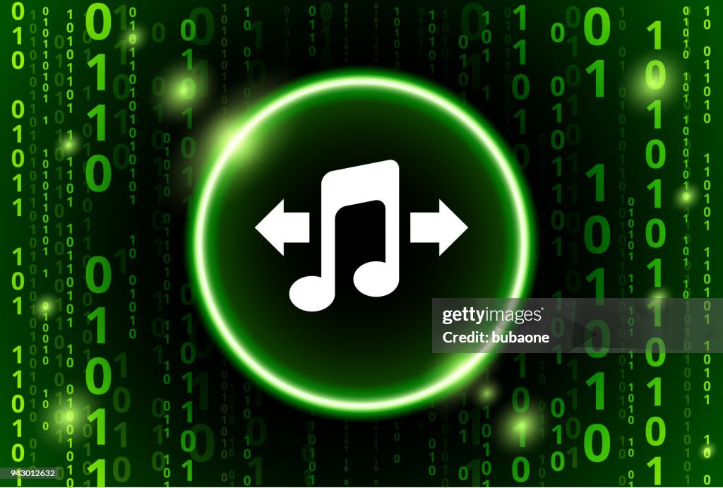 Music Binary Code Vector Pattern Background High-Res Vector Graphic ...