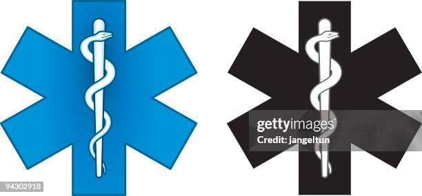 ambulance symbol - asterisk stock illustrations