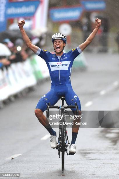 Arrival / Enric Mas of Spain and Team Quick-Step Floors / Celebration / during the 58th Vuelta Pais Vasco 2018, Stage 5 a 164,7km stage from...