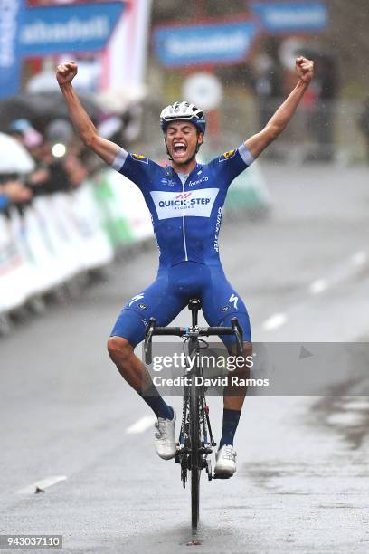 Arrival / Enric Mas of Spain and Team Quick-Step Floors / Celebration / during the 58th Vuelta Pais Vasco 2018, Stage 6 a 122,2km stage from Eibar to...