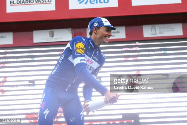 Podium / Enric Mas of Spain and Team Quick-Step Floors / Celebration / Champagne / during the 58th Vuelta Pais Vasco 2018, Stage 6 a 122,2km stage...