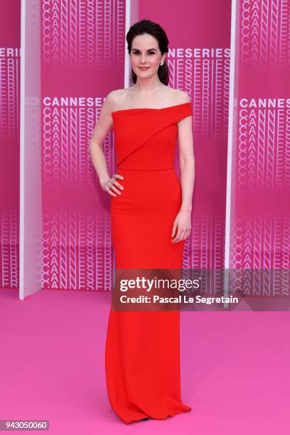 Michelle Dockery attends the Launch of the Official Competition and "The Truth About The Harry Quebert Affair" screening during the 1st Cannes...