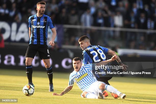 Alberto Paloschi of Spal reacts during the serie A match between Spal and Atalanta BC at Stadio Paolo Mazza on April 7, 2018 in Ferrara, Italy.