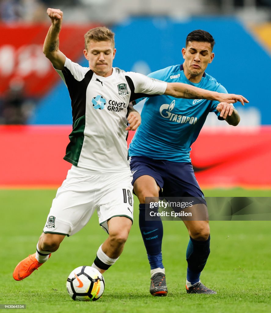 FC Zenit Saint Petersburg vs FC Krasnodar - Russian Premier League