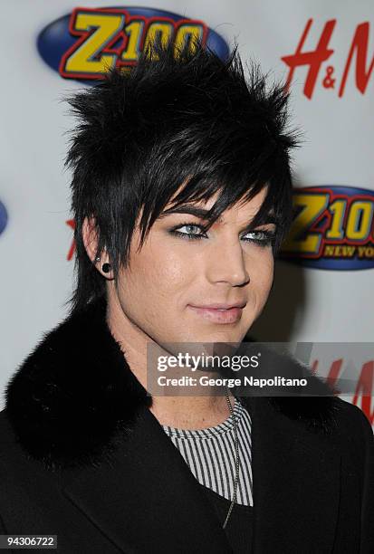 Singer Adam Lambert attends Z100's Jingle Ball 2009 at Madison Square Garden on December 11, 2009 in New York City.