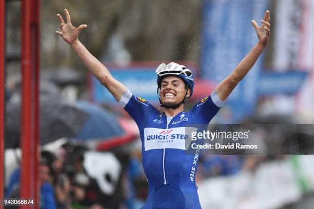 Arrival / Enric Mas of Spain and Team Quick-Step Floors / Celebration / during the 58th Vuelta Pais Vasco 2018, Stage 6 a 122,2km stage from Eibar to...