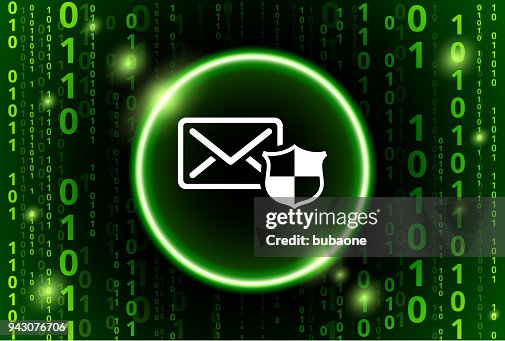 Letter & Shield Binary Code Vector Pattern Background Letter & Shield Binary Code Vector Pattern Background