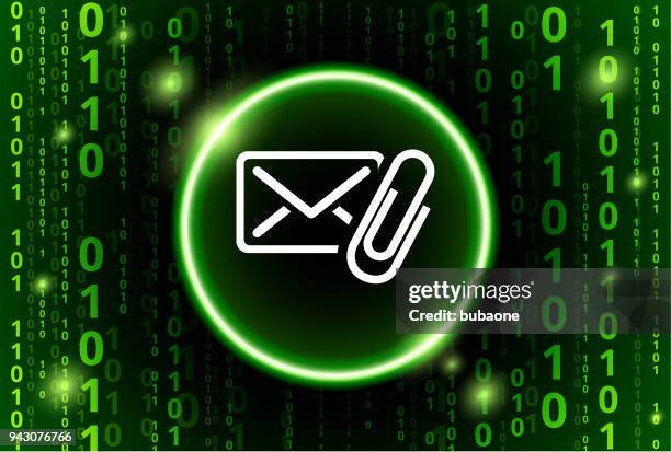 letter & paperclip binary code vector pattern background - paperclips background stock illustrations