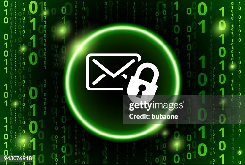 Letter & Lock Binary Code Vector Pattern Background Letter & Lock Binary Code Vector Pattern Background