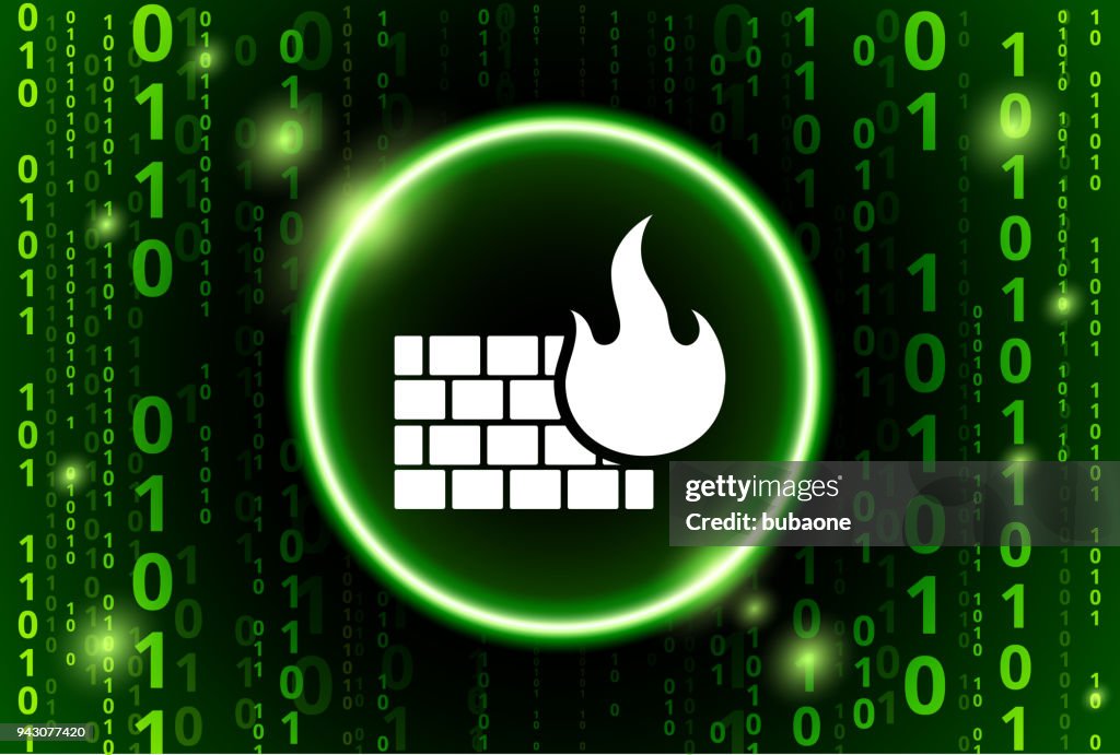 Firewall Binary Code Vector Pattern Background High-Res Vector Graphic ...