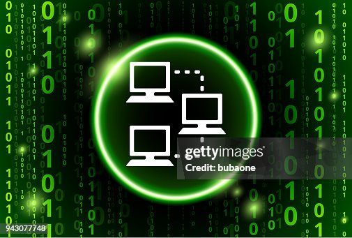 Computer Network Binary Code Vector Pattern Background Computer Network Binary Code Vector Pattern Background