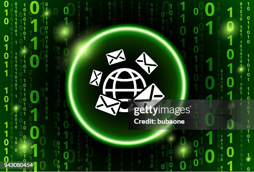 Global Messaging Binary Code Vector Pattern Background Global Messaging Binary Code Vector Pattern Background