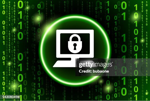 Computer Security Binary Code Vector Pattern Background Computer Security Binary Code Vector Pattern Background