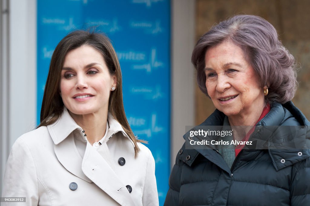 Queen Letizia Of Spain And Queen Sofia Visit King Juan Carlos At La queen-letizia-of-spain-and-queen-sofia-visit-king-juan-carlos-at-la