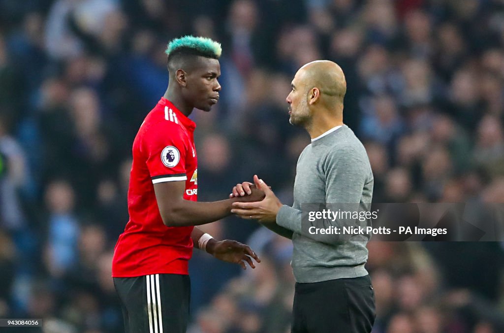 Manchester City v Manchester United - Premier League - Etihad Stadium