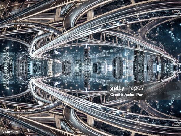 inception - traffic jam aerial stock pictures, royalty-free photos & images