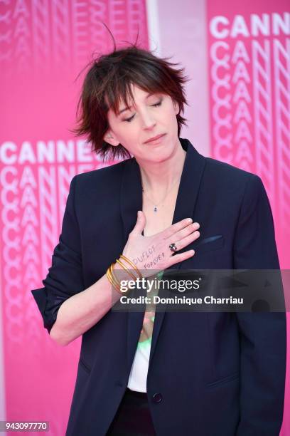 Florence Loiret-Caille attends the Launch of the Official Competition and "The Truth About The Harry Quebert Affair" screening during the 1st Cannes...