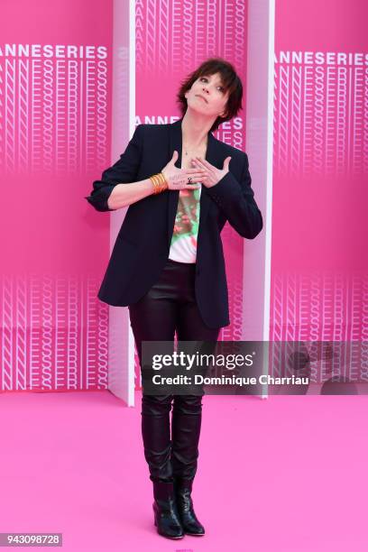 Florence Loiret-Caille attends the Launch of the Official Competition and "The Truth About The Harry Quebert Affair" screening during the 1st Cannes...