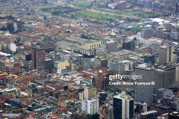 the view of bogota - bogota foto e immagini stock