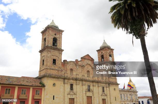 cathedral of the most holy trinity at zipaquira - cundinamarca bildbanksfoton och bilder
