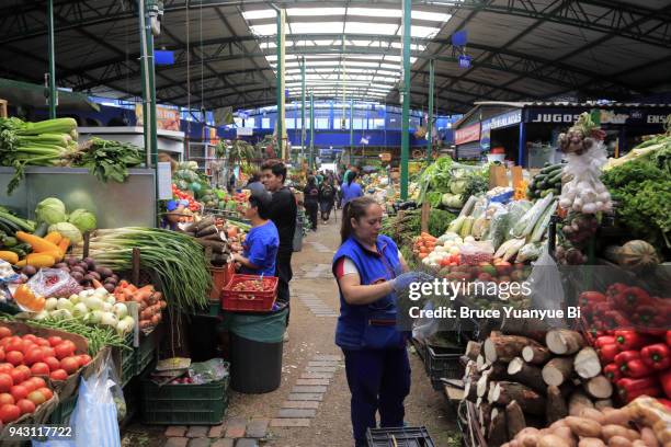 paloquemao market - paloquemao stock pictures, royalty-free photos & images