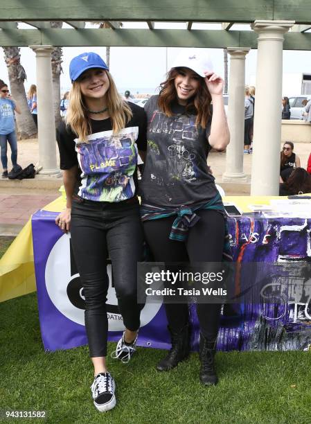 Mollee Gray and Jillian Rose Reed attend the Los Angeles NEDA Walk on April 7, 2018 in Santa Monica, California.