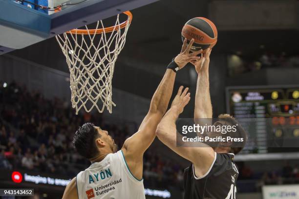 Dejan Musli during Real Madrid victory over Brose Bamberg in Turkish Airlines Euroleague regular season game celebrated at Wizink Center in Madrid ....