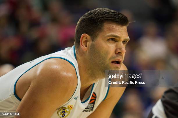 Felipe Reyes during Real Madrid victory over Brose Bamberg in Turkish Airlines Euroleague regular season game celebrated at Wizink Center in Madrid ....