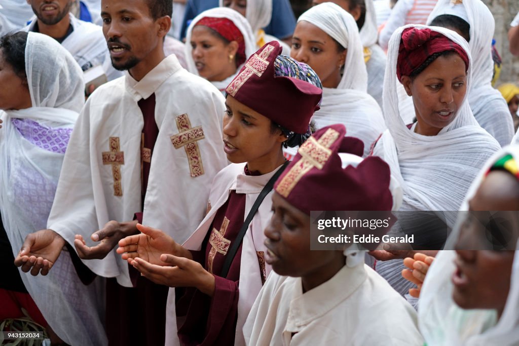 Ethiopian Orthodox worshipers celebrate Good Friday in Jerusalem