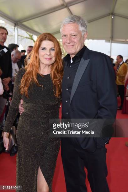 Claudia Wenzel and her husband Ruediger Joswig attend the 'Goldene Sonne 2018' Award by Sonnenklar.TV on April 7, 2018 in Kalkar, Germany.