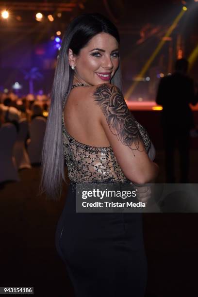 Jenny Frankhauser attends the 'Goldene Sonne 2018' Award by Sonnenklar.TV on April 7, 2018 in Kalkar, Germany.