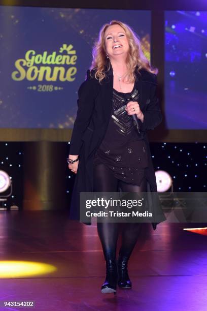 Nicole Seibert attends the 'Goldene Sonne 2018' Award by Sonnenklar.TV on April 7, 2018 in Kalkar, Germany.