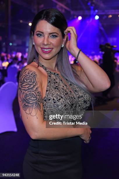 Jenny Frankhauser attends the 'Goldene Sonne 2018' Award by Sonnenklar.TV on April 7, 2018 in Kalkar, Germany.