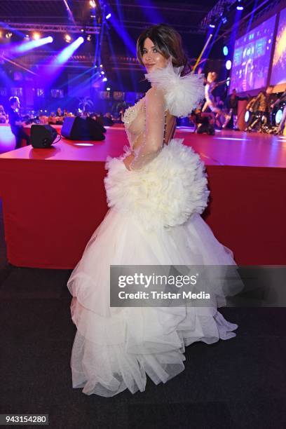 Micaela Schaefer attends the 'Goldene Sonne 2018' Award by Sonnenklar.TV on April 7, 2018 in Kalkar, Germany.