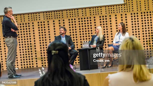 Interview Conference Table 19,600 Interview Set Stage Stock Photos, High-Res Pictures, and Images ...