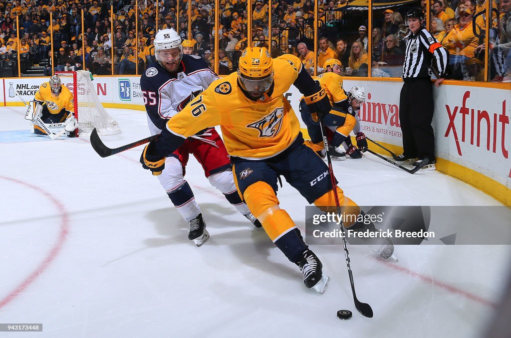 Columbus Blue Jackets v Nashville Predators