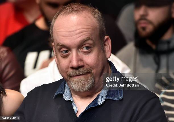 Actor Paul Giamatti attends the UFC 223 event inside Barclays Center on April 7, 2018 in Brooklyn, New York.