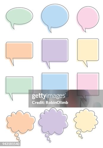 柔和的語音氣泡 柔和的語音氣泡