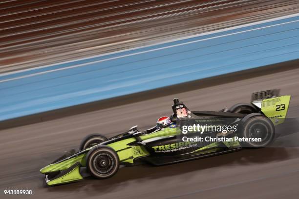 Charlie Kimball driver of the Carlin Chevrolet IndyCar in action during the Verizon IndyCar Series Phoenix Grand Prix at ISM Raceway on April 7, 2018...