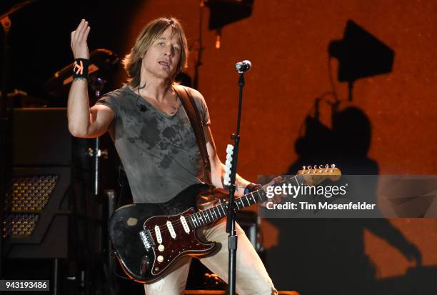 Keith Urban performs during the 2018 Tortuga Music Festival on April 7, 2018 in Fort Lauderdale, Florida.